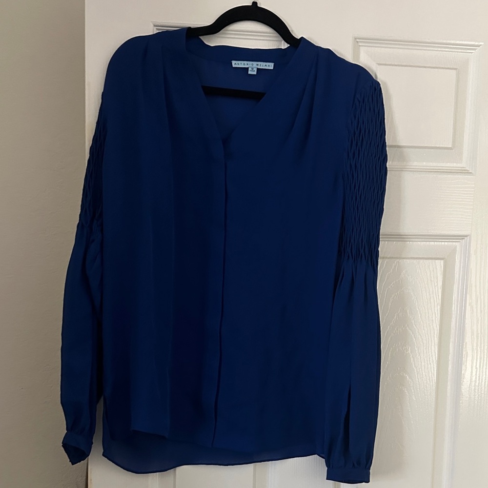 Elegant Blue Women's Top